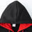 Miniatura: Men'S Bold Print Urban Streetwear Pullover Hoodie & Pants Set - Black & Red wit