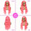 Miniatura: Pink Body Wave Human Hair  Lace Front Wig