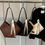 Thumbnail: Four One Women's High-Capacity PU Handbag - Beige & Black Elegant Tote with Zip