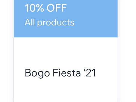 Fiesta Discount is now available!