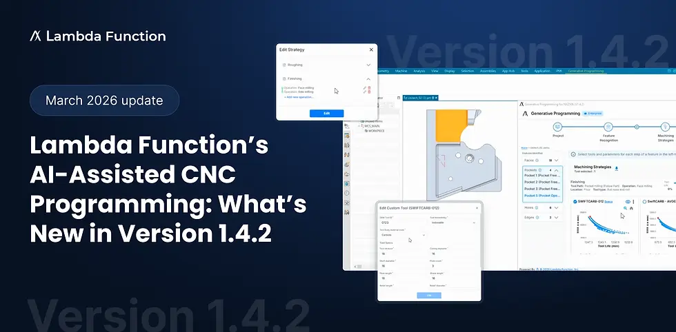 Lambda Function’s AI-Assisted CNC Programming: What’s New in Version 1.4.2 