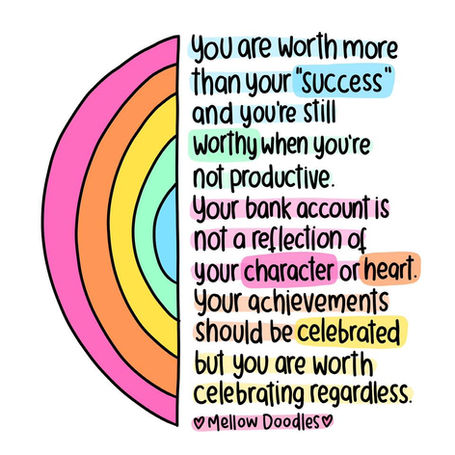 Mellow Doodles | Illustration, Quote, Post.
Rest. The importance of rest. Psychology. Therapy.
Self-acceptance, self-love, self-compassion, self-kindness, mental health quote, mental health illustration, instagram, cute and colourful.