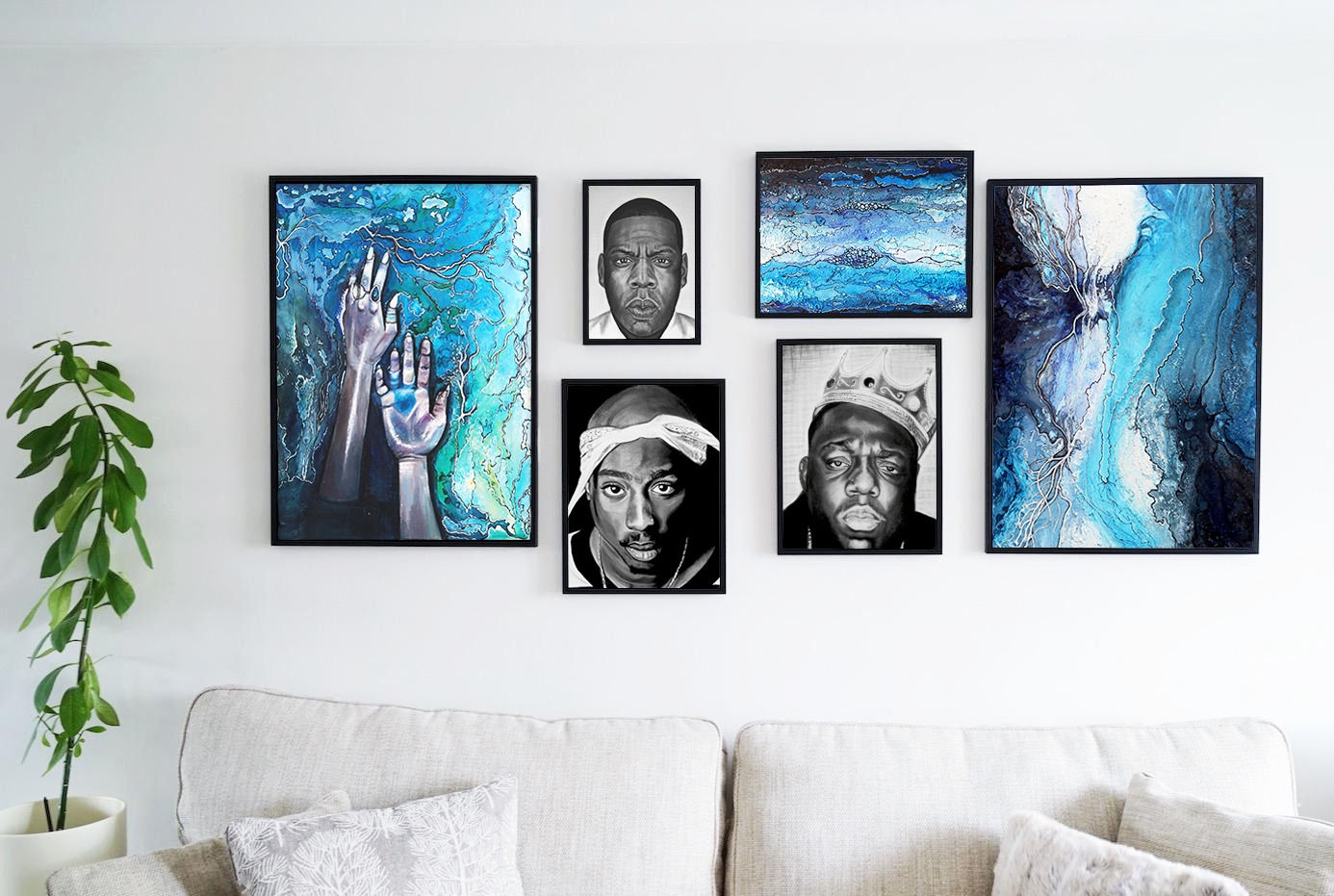 The Blue Gallery Wall Set