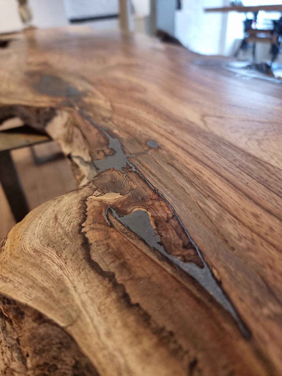 Thumbnail: Scottish Pippy Elm and Iron Verometal Table
