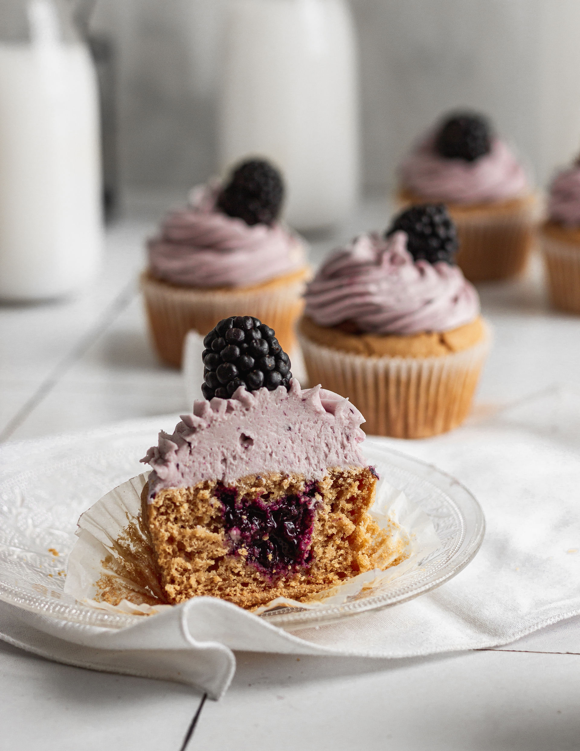 Lemon Blackberry Cupcakes