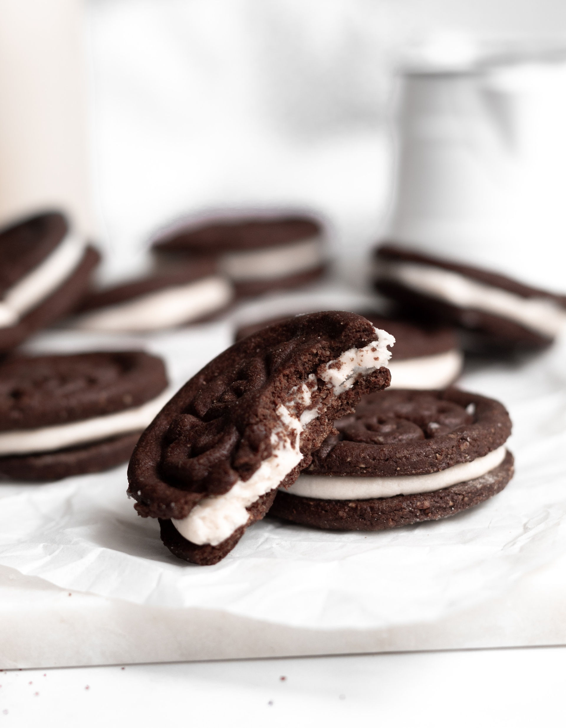 Homemade OREOs, GF & Vegan
