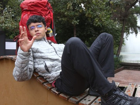 Mexicano viajará por el mundo a pie