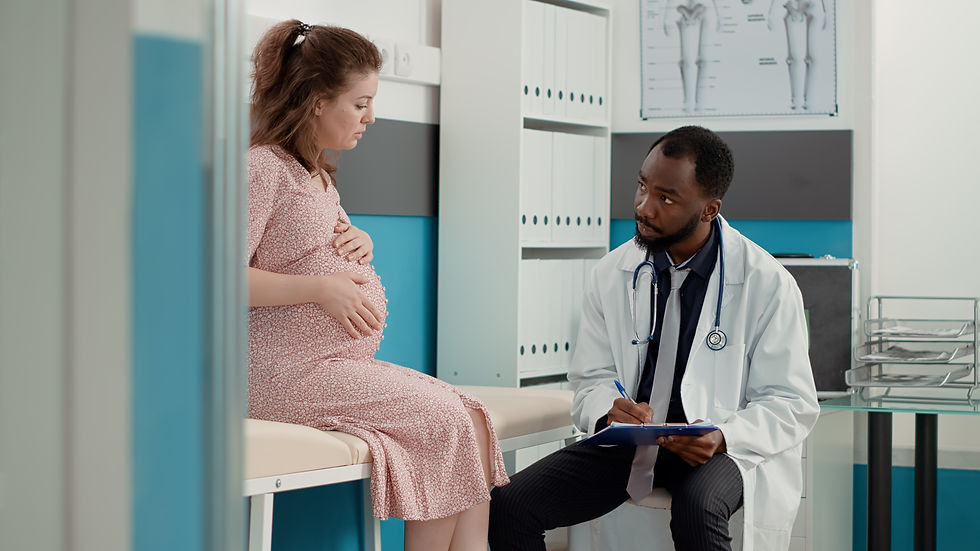 Couple consulting IVF specialist in Ahmedabad clinic