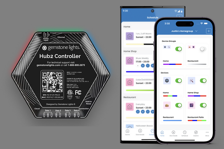 Hub2 Gemstone Lights App