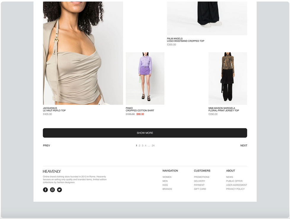 Picture of website