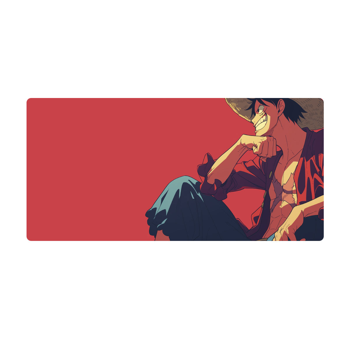 Mousepad impermeable XXL 90x40 cm Luffy Red One Piece