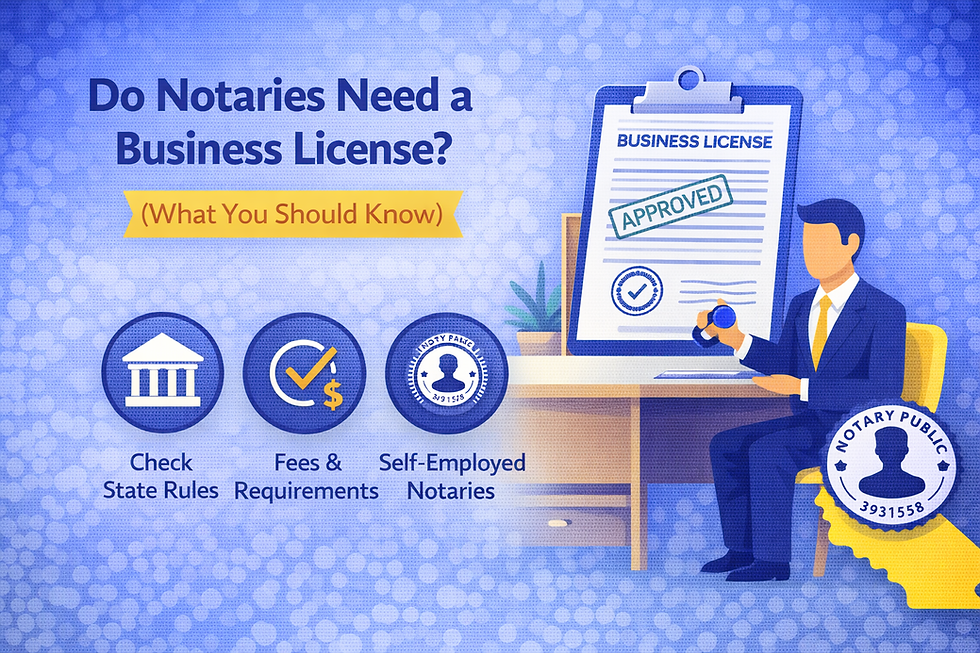 Do Notaries Need a Business License? (What You Should Know)