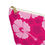 Thumbnail: Pink Hibiscus Floral Accessory Pouch w T-bottom