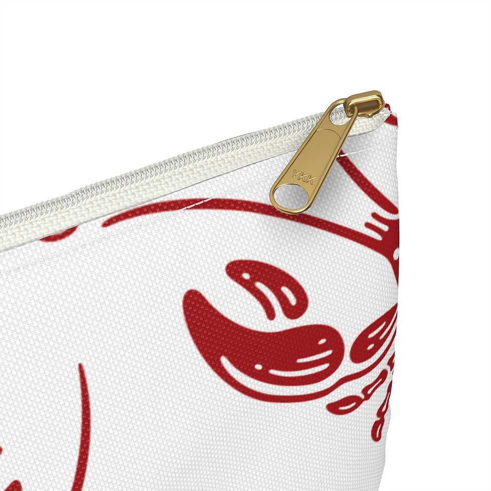 Thumbnail: Red Lobsters Accessory Pouch with zipper