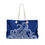 Thumbnail: Octopus tentacles on blue beach tote bag with rope handles.
