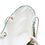 Thumbnail: Open view. Peacock feather beach tote bag with rope handles.