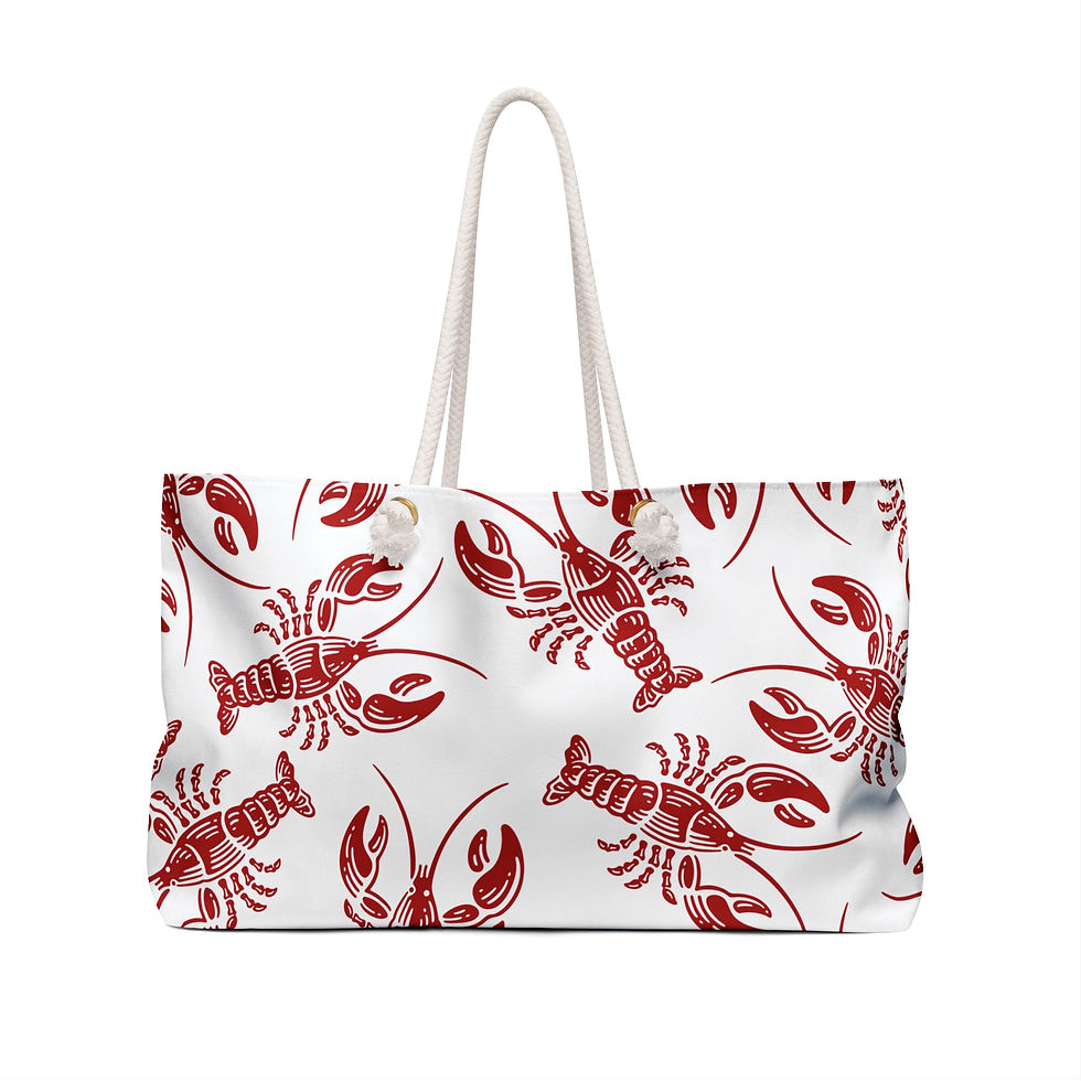 Thumbnail: Red Lobsters Beach Tote bag
