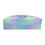 Thumbnail: Mermaid on blue and purple scale print beach tote bag with rope handles