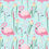 Thumbnail: Pink Flamingo print t-bottom Accessory Pouch. Small or Large.