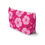 Thumbnail: Pink Hibiscus Floral Accessory Pouch w T-bottom