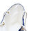 Thumbnail: Open view. Octopus tentacles on blue beach tote bag with rope handles.