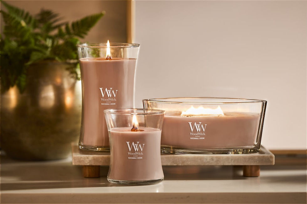 Miniature : WoodWick patchouli crème 
