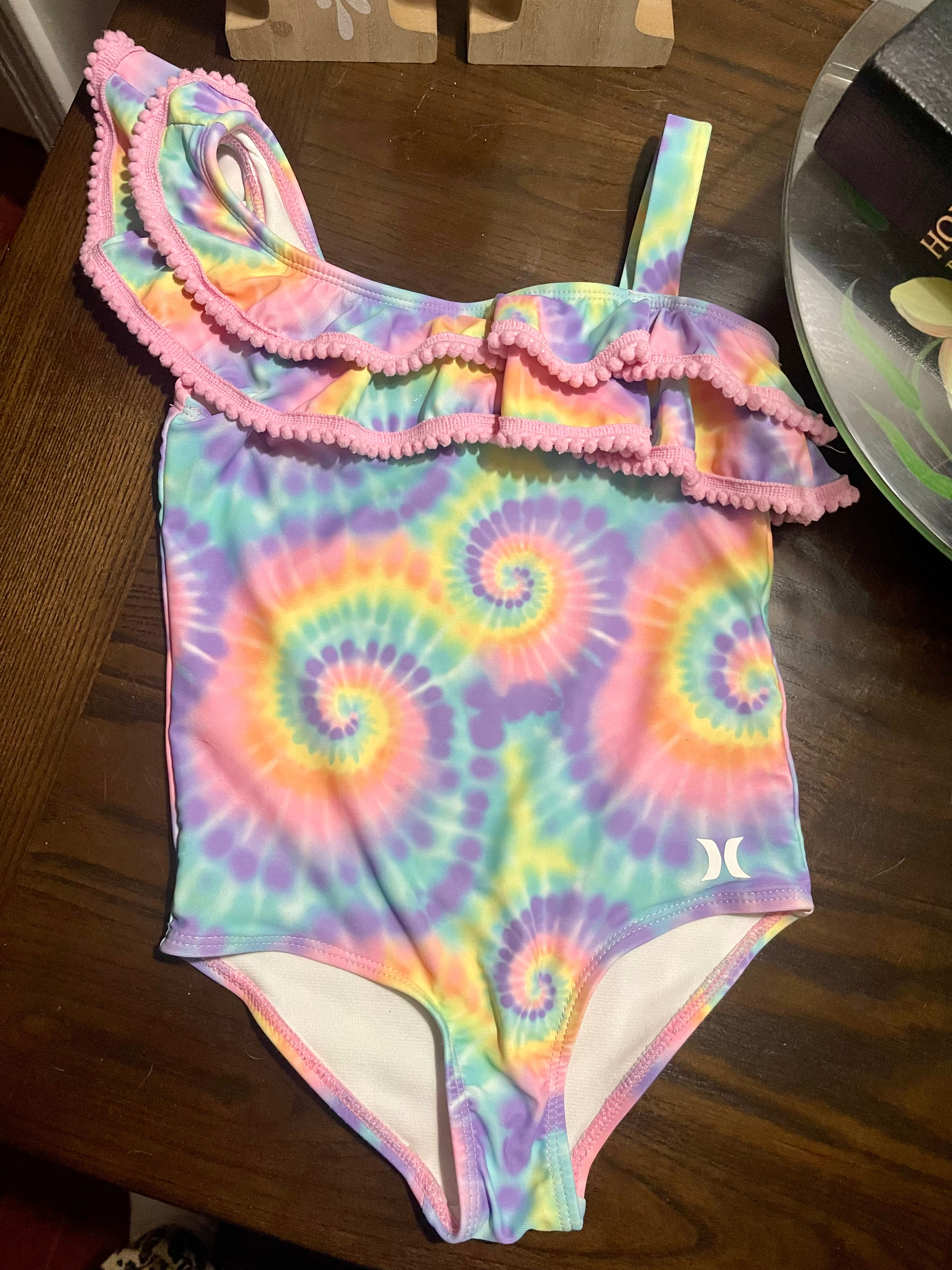 Girls Hurley Tye Dye One Piece Size 4