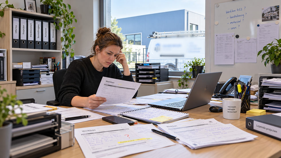 administratie werkbon optimaliseren