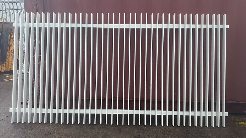 Thumbnail: 1200x2400 Surf mist white Alu 3D blade Batten design fashion