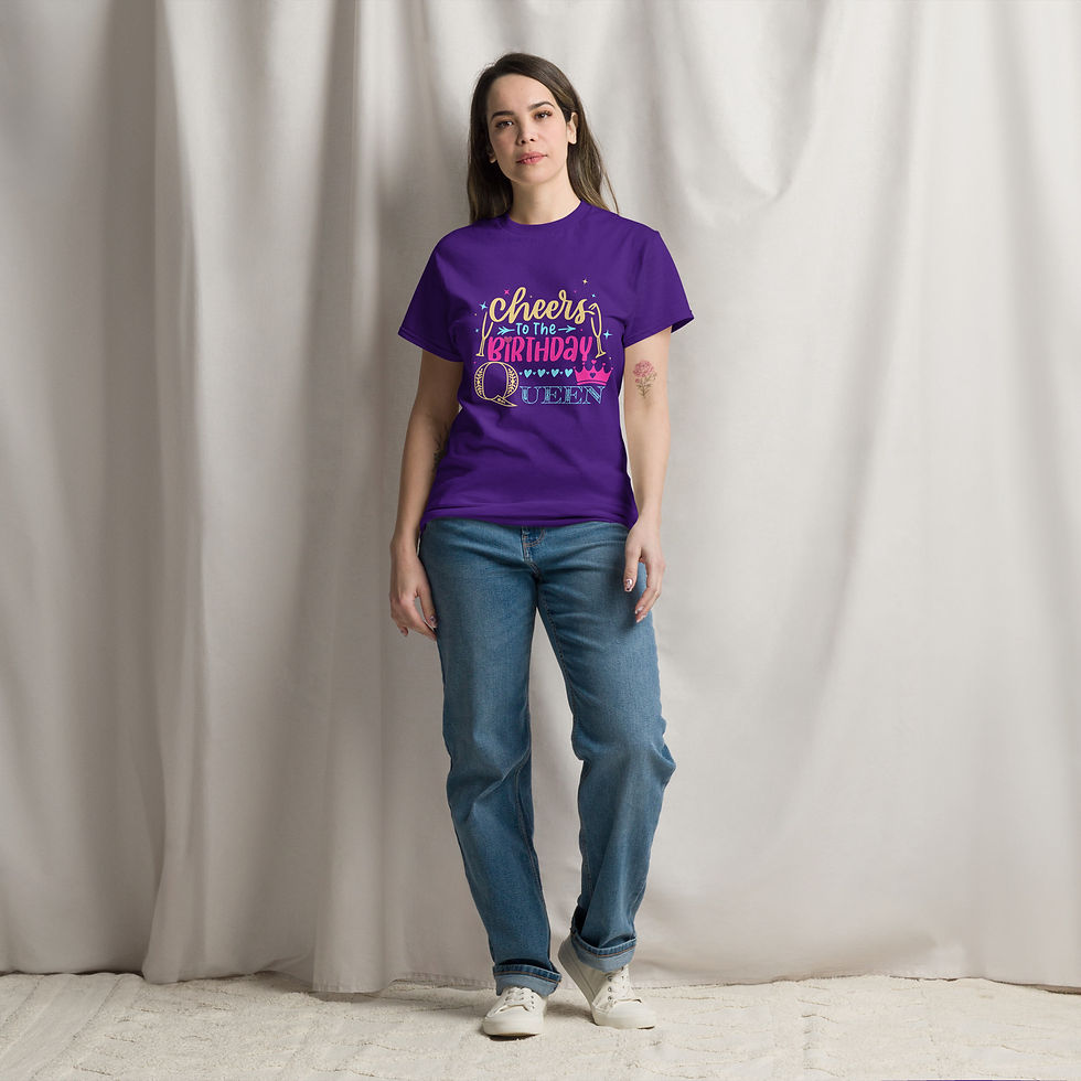 Thumbnail: Cheers to B-Day Queen Unisex classic tee