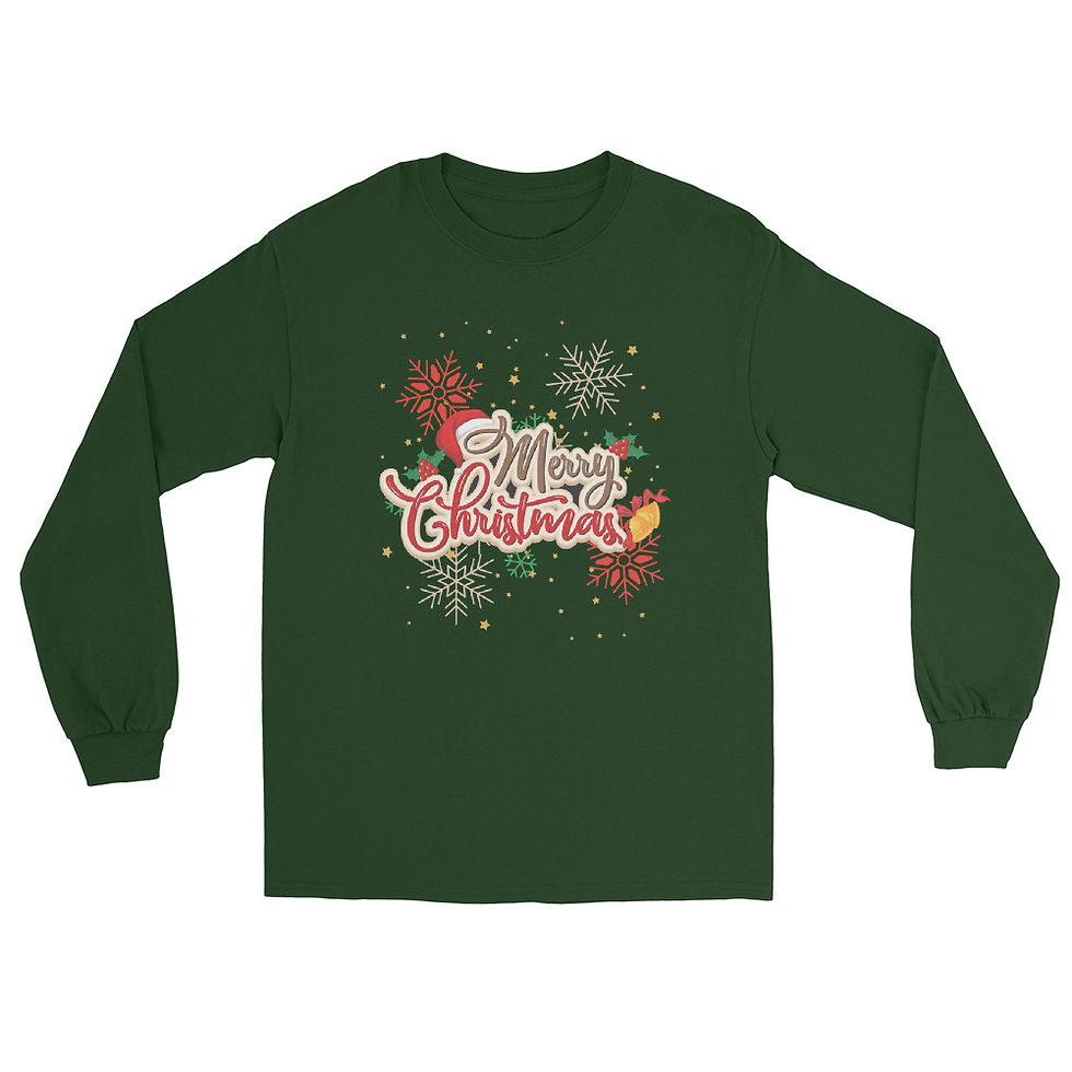 Thumbnail: Snowy Christmas Long Sleeve Shirt
