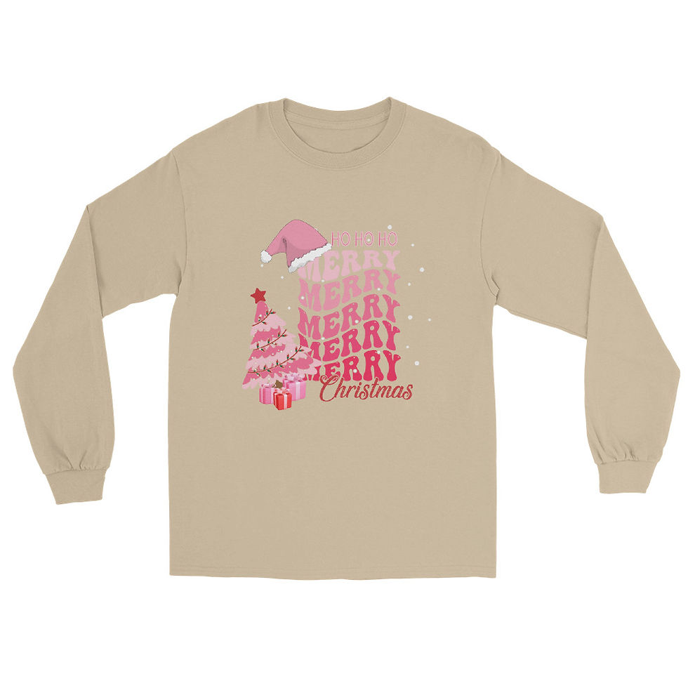 Thumbnail: Pink Ho Ho Ho Long Sleeve Shirt
