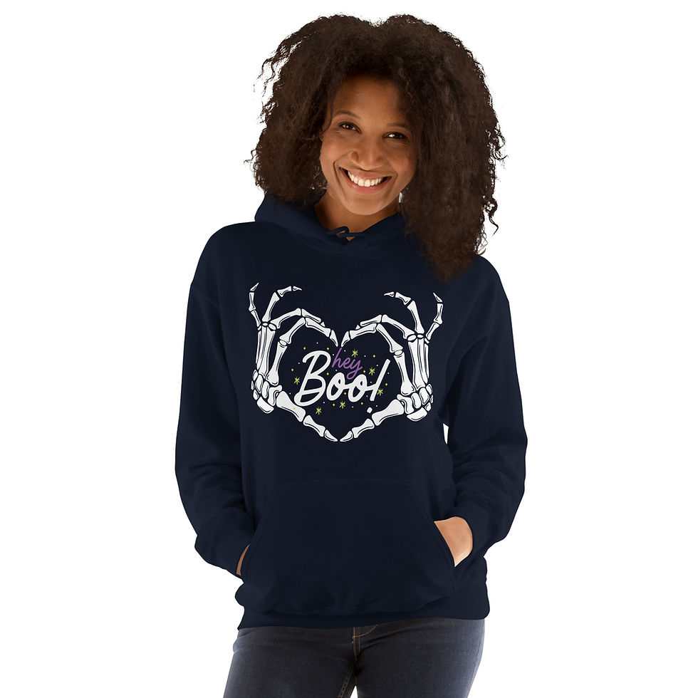Thumbnail: Hey Boo Unisex Hoodie