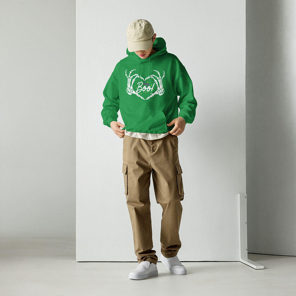 Thumbnail: Hey Boo Unisex Hoodie
