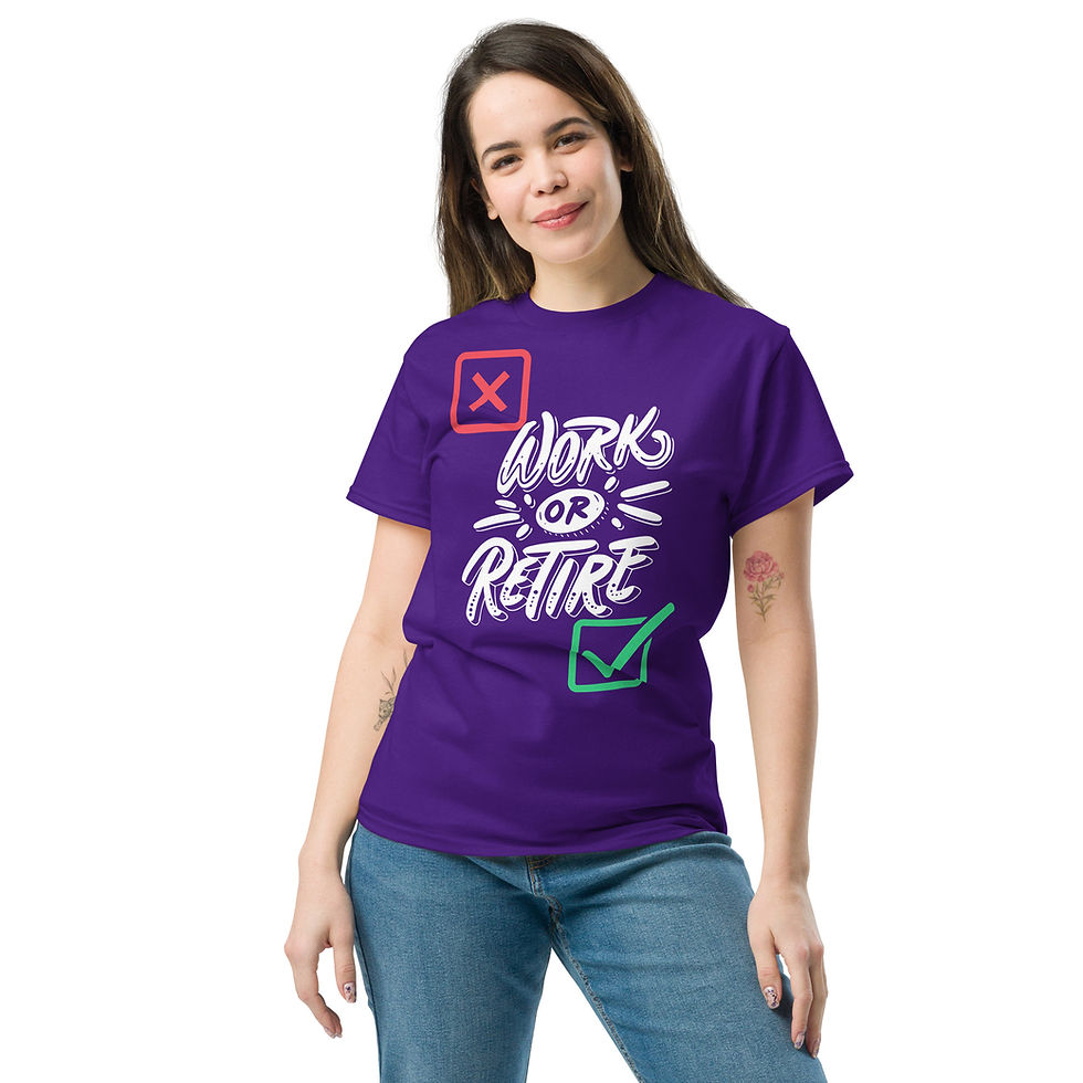 Thumbnail: Check Retire Unisex classic tee