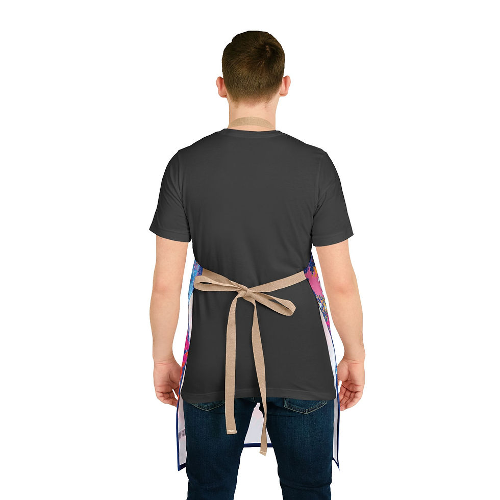 Thumbnail: Colorful Splash Art Apron, Bakers and Artists, Kitchen Enthusiasts, Vibrant Gift