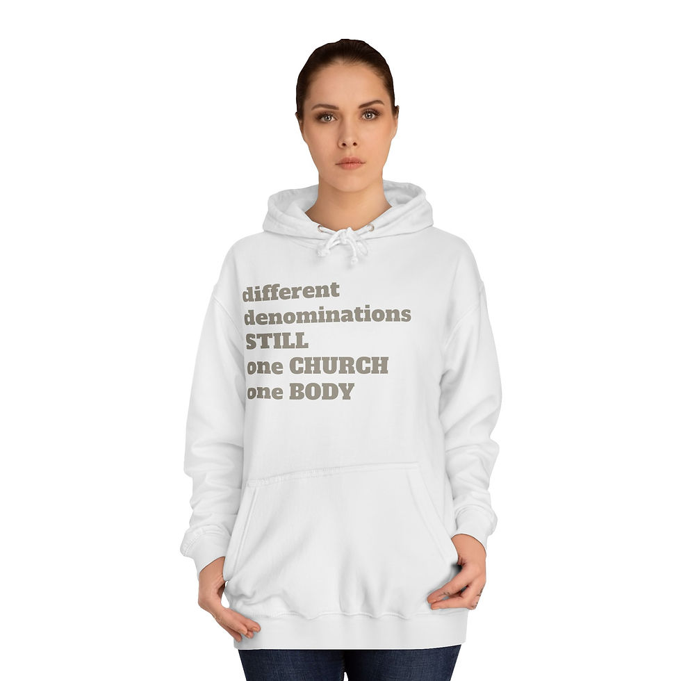縮圖：Unisex College Hoodie, Campus Life, Faith Statement On the  Front & Back 