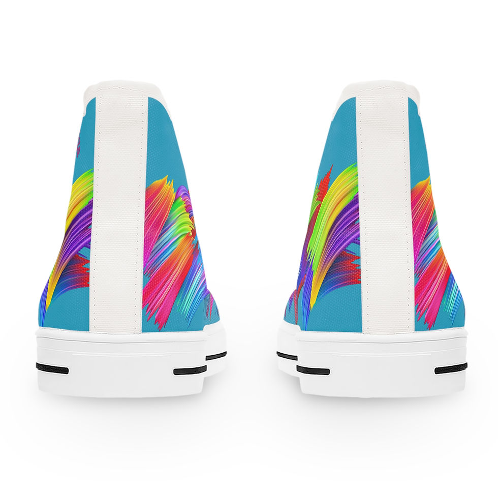 Miniature : Vibrant Women's High Top Sneakers, Casual Footwear, Street Style, Fashion Lovers