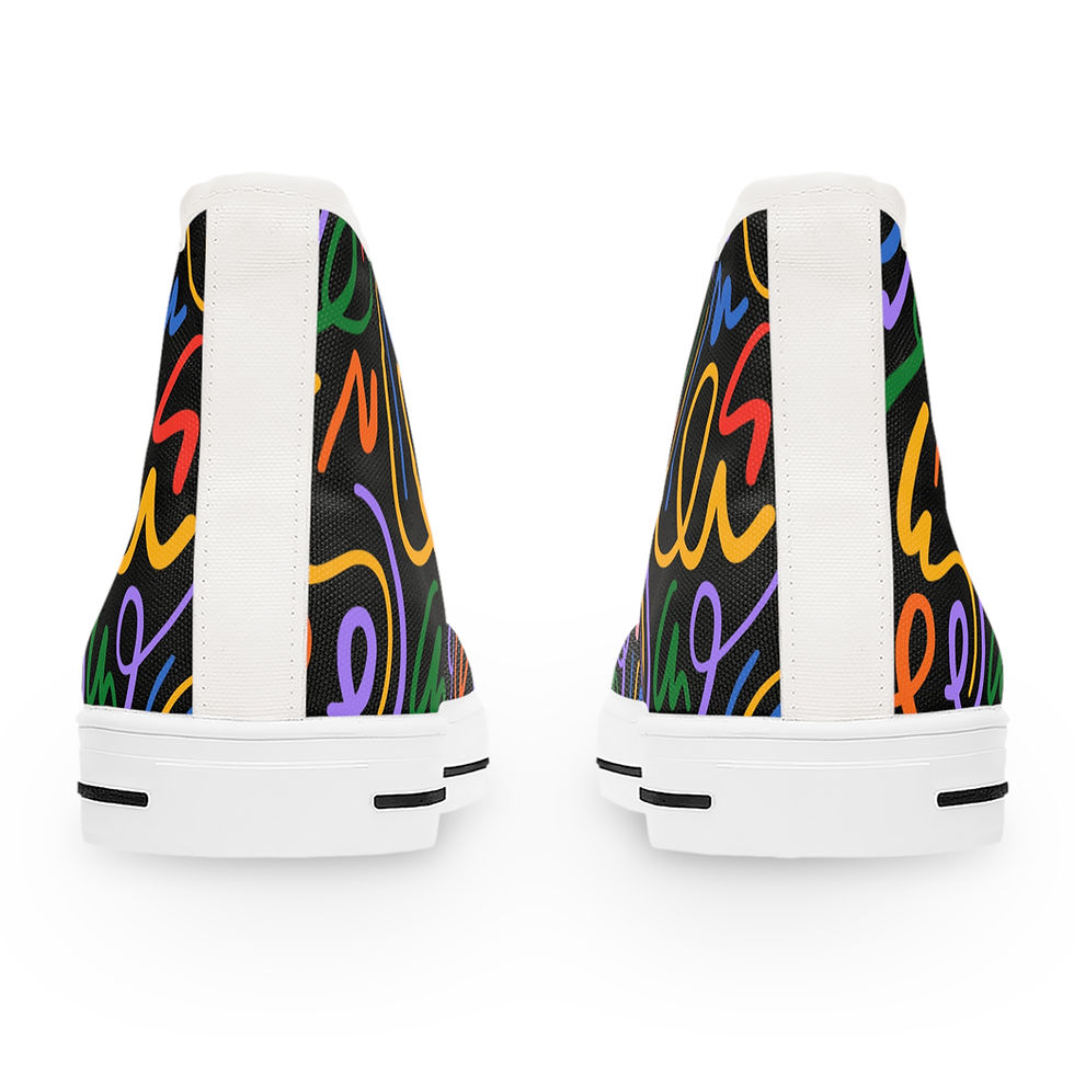 Miniature : Vibrant Women's High Top Sneakers, Casual Footwear, Street Style, Fashion Lovers
