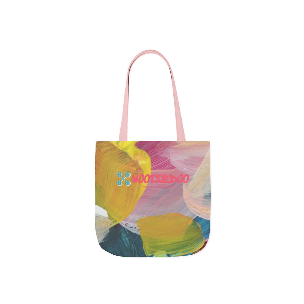 Miniature : Brush Stroke Colorful Canvas Tote Bag, Great Gift Idea, Eco-Friendly Bag