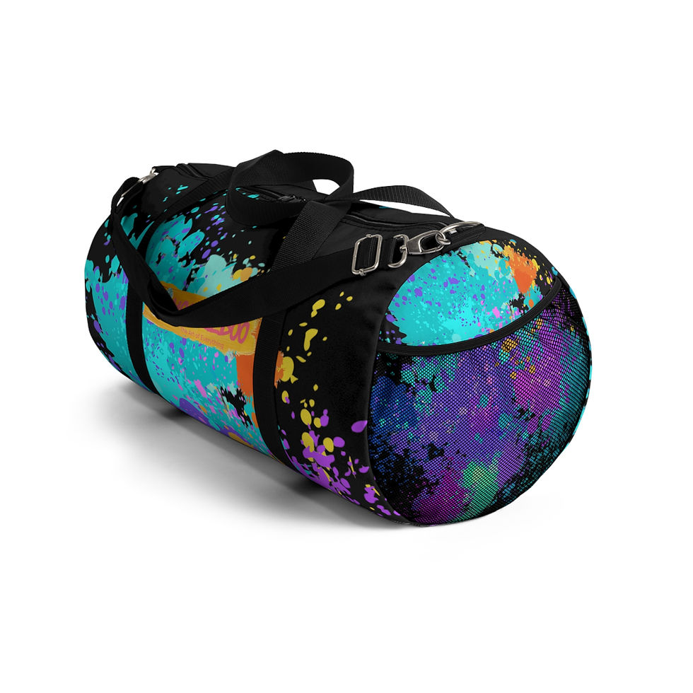 Miniatura: Vibrant Splash Duffel Bag - Perfect for Fun Activities, Gym, Travel 