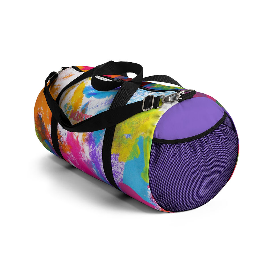サムネイル： Colorful Tie-Dye Duffel Bag, Travel Bag, Gym Bag, Vibrant Tote for All Occasions
