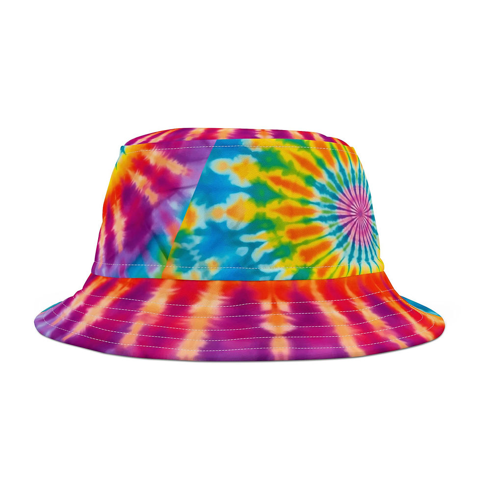 縮圖：Vibrant Tie-Dye Bucket Hat, Fashion Accessory, Sun Protection, Gift Idea