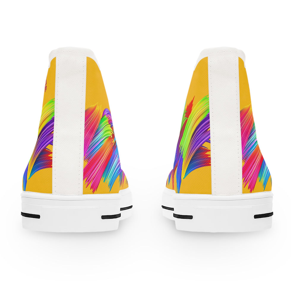 Miniature : Vibrant Women's High Top Sneakers, Casual Footwear, Street Style, Fashion Lovers