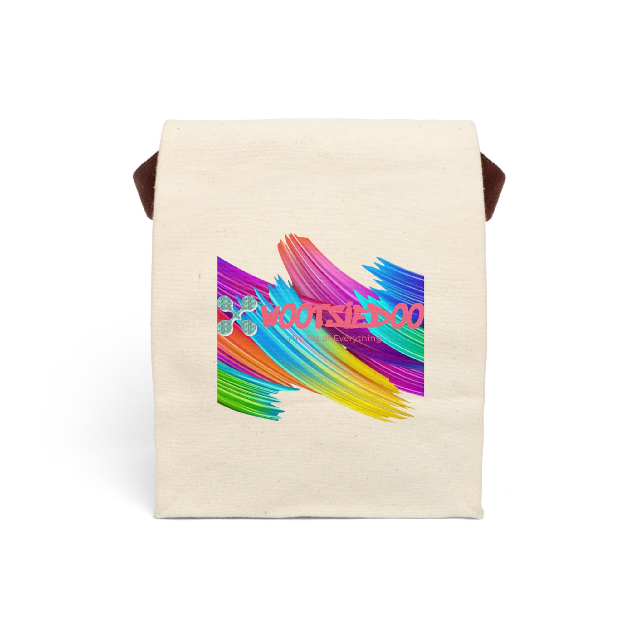 Eco-Friendly Canvas Lunch Bag With Strap, Sustainable Snack Bag, Back to School