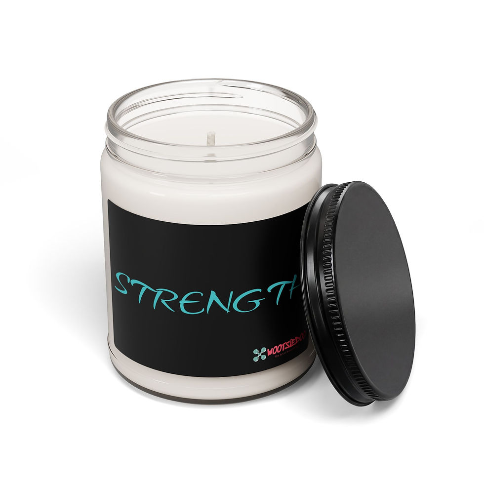 Thumbnail: Strength Scented Soy Candle – 9oz Inspirational Aromatherapy Jar