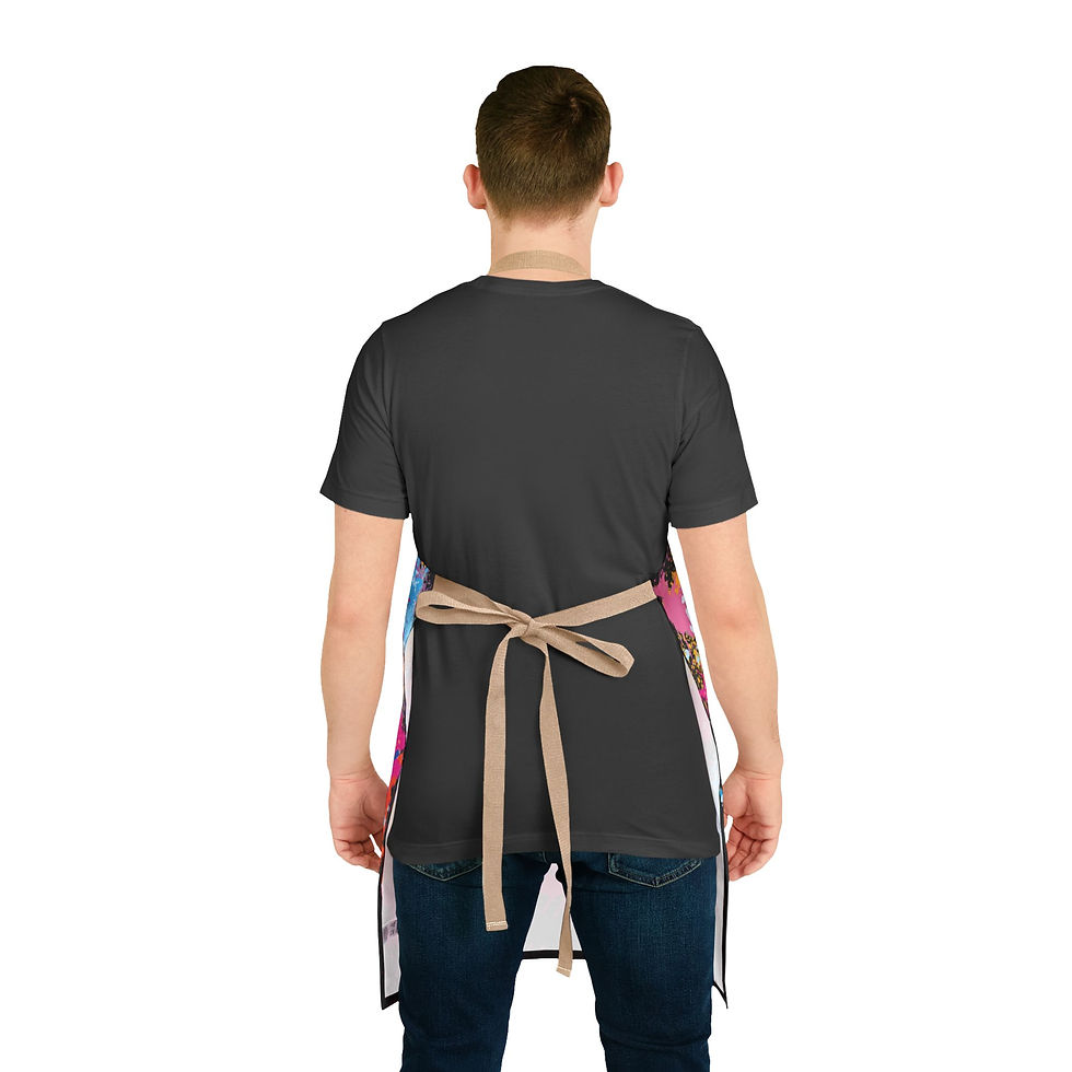 Miniatura: Colorful Splash Art Apron, Bakers and Artists, Kitchen Enthusiasts, Vibrant Gift