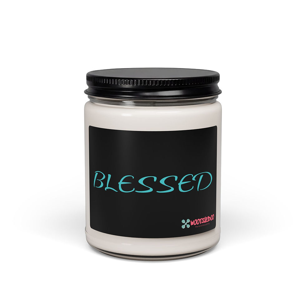 Thumbnail: Blessed Soy Candle — 9oz Scented Jar for Relaxation & Gratitude