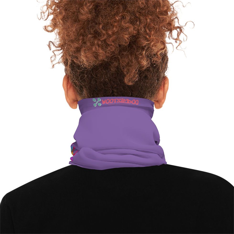 Miniature : Colorful Abstract Lightweight Neck Gaiter, Fashion Accessory, Neck Warmer
