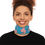 Thumbnail: Lightweight Neck Gaiter, Floral Design, Fashion Accessory, Artsy Wootsiedoo Logo